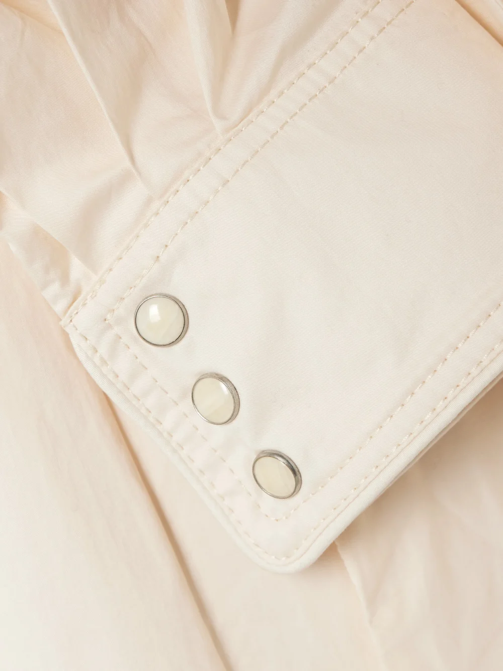 Close-up detail of the Johanna Ortiz Vela De Cruz Belted Cotton-blend Poplin Midi Shirt Dress