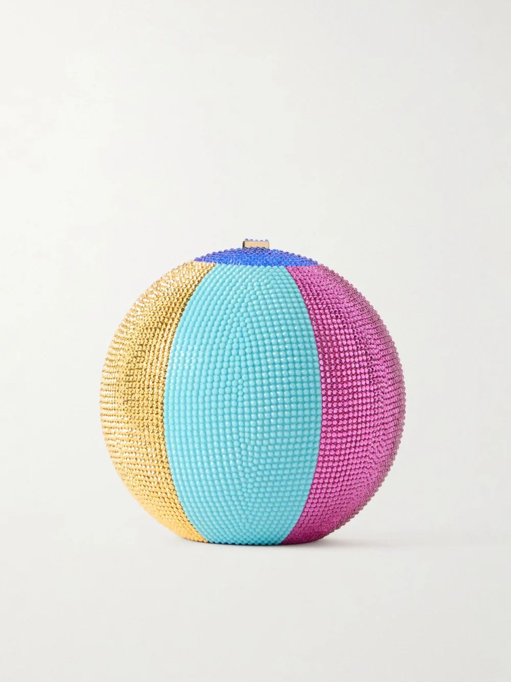 Judith Leiber Couture Sphere Crystal-embellished Gold-tone Clutch in multi