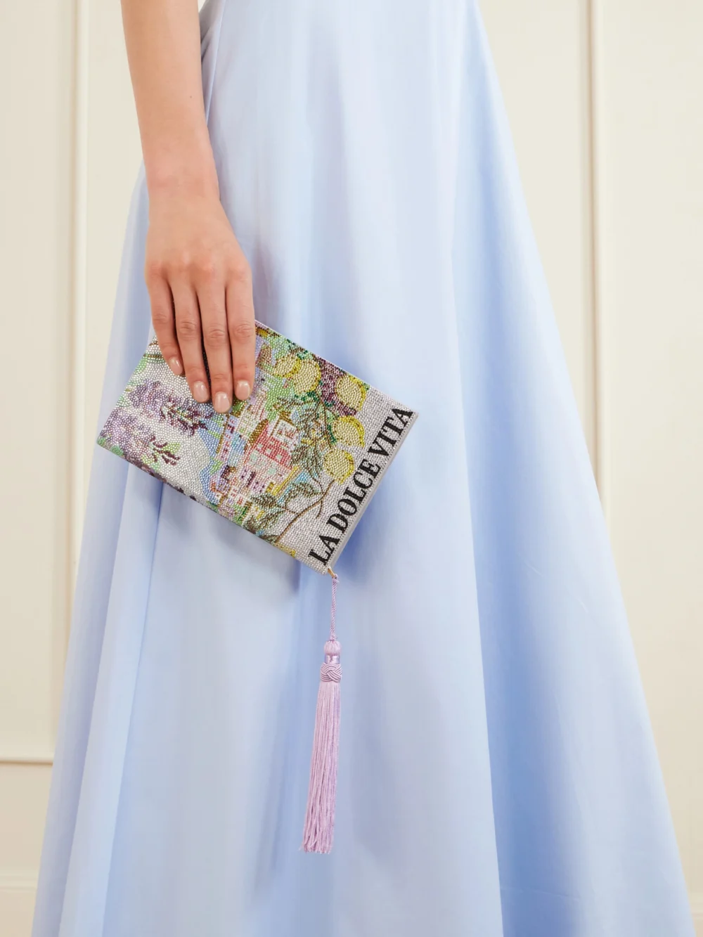 Judith Leiber Couture Storybook Crystal-embellished Clutch, styled view
