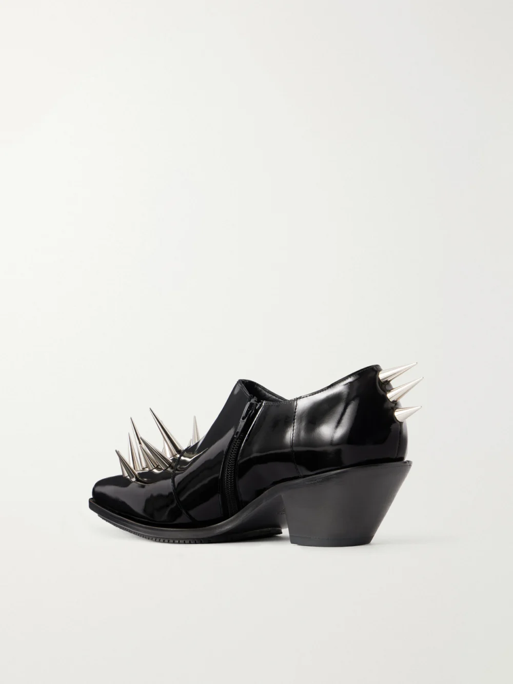 Back view of the Junya Watanabe Studded Patent-leather Ankle Boots