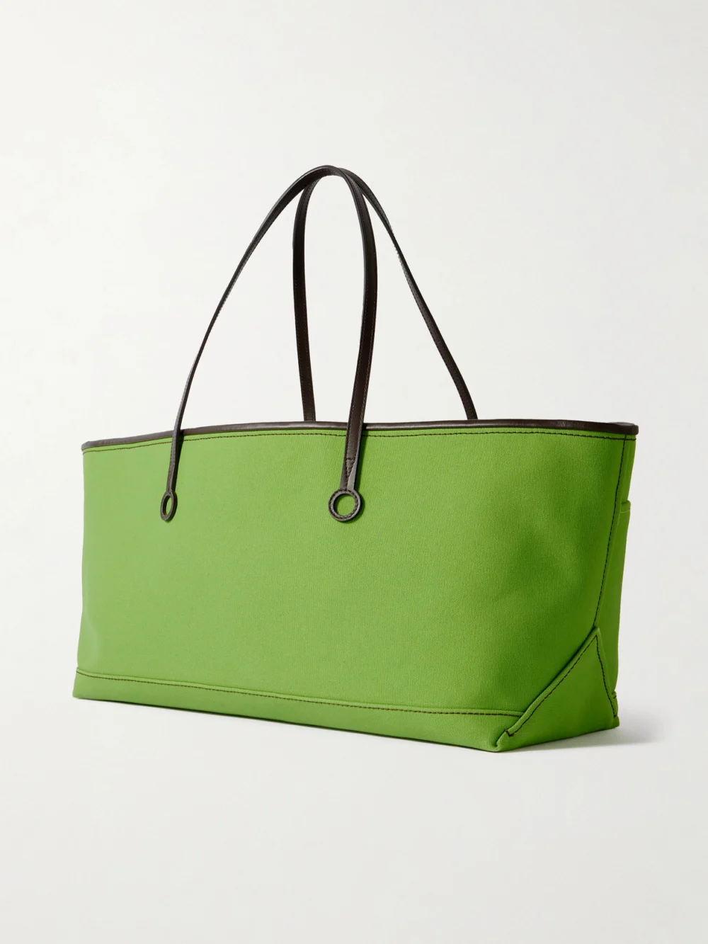 Back view of the JW Anderson Anchor Leather-trimmed Canvas Tote