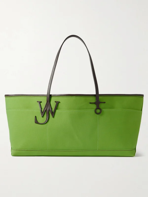 JW Anderson Anchor Leather-trimmed Canvas Tote