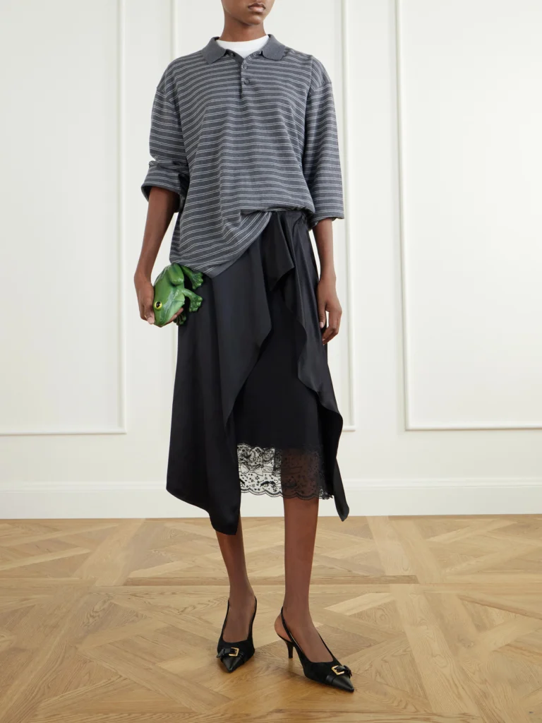JW Anderson Buckled Leather-trimmed Suede Slingback Pumps