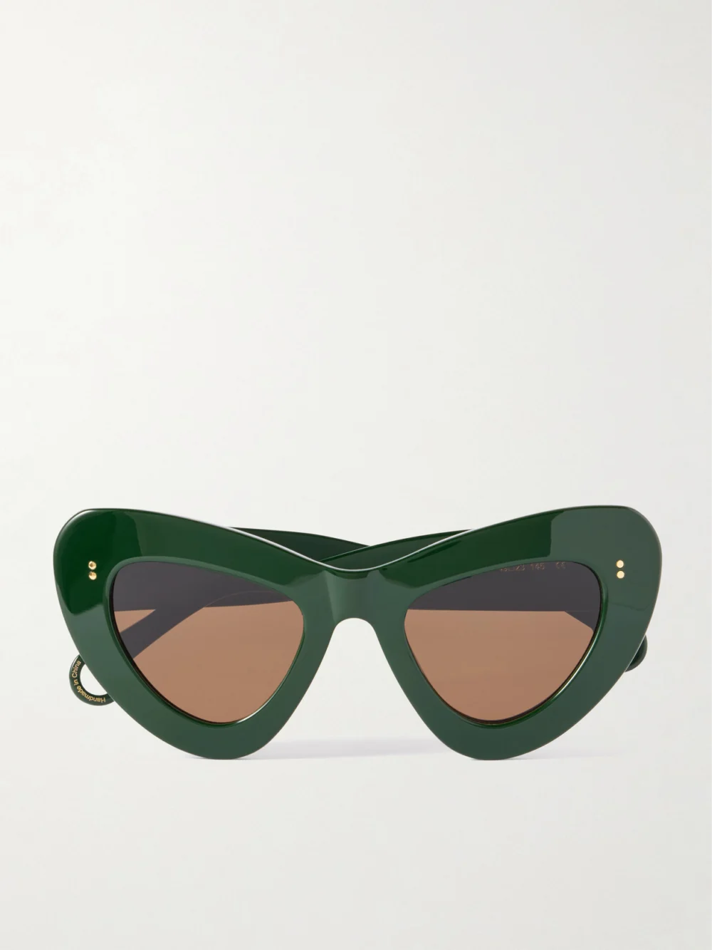 JW Anderson Butterfly Cat-eye Acetate Sunglasses in green