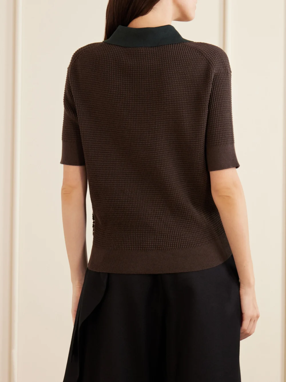 Back view of the JW Anderson Cotton-blend Polo Shirt