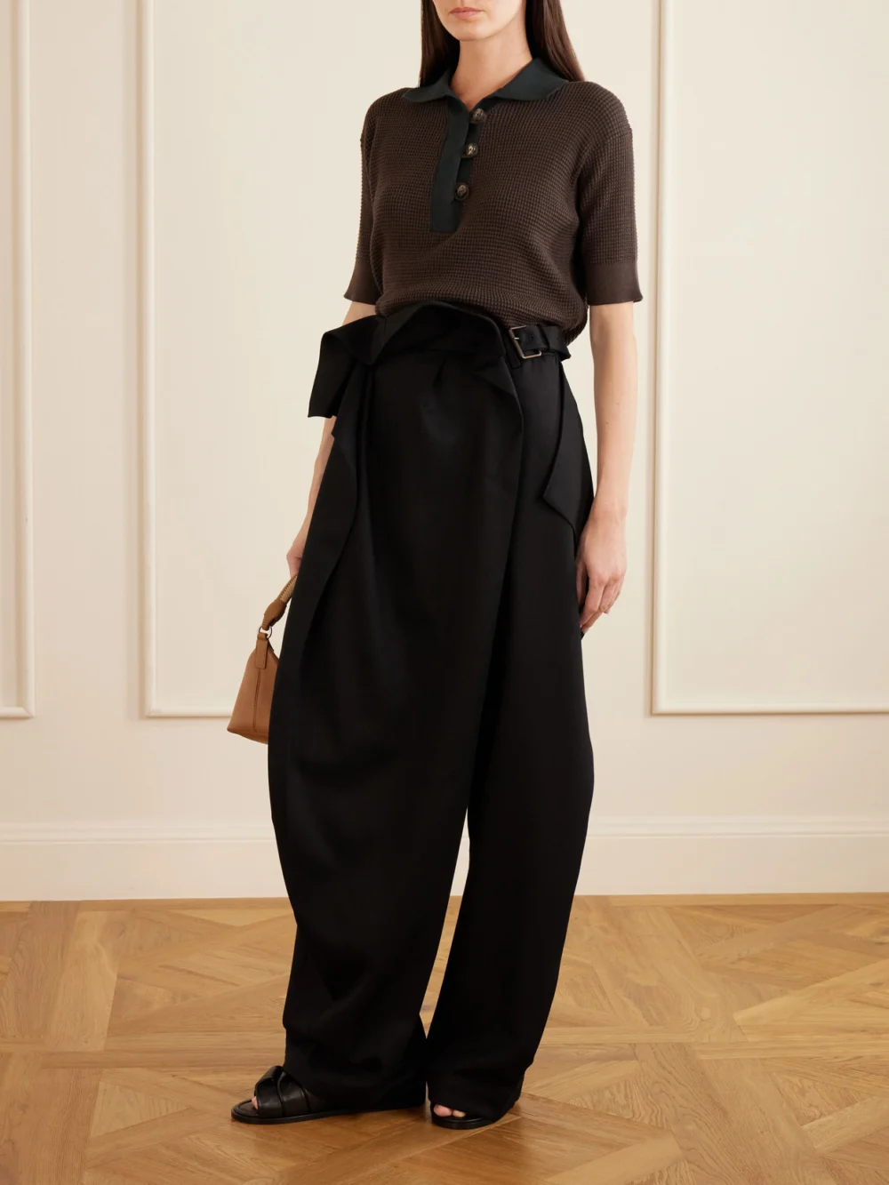 JW Anderson Cotton-blend Polo Shirt, worn by a model