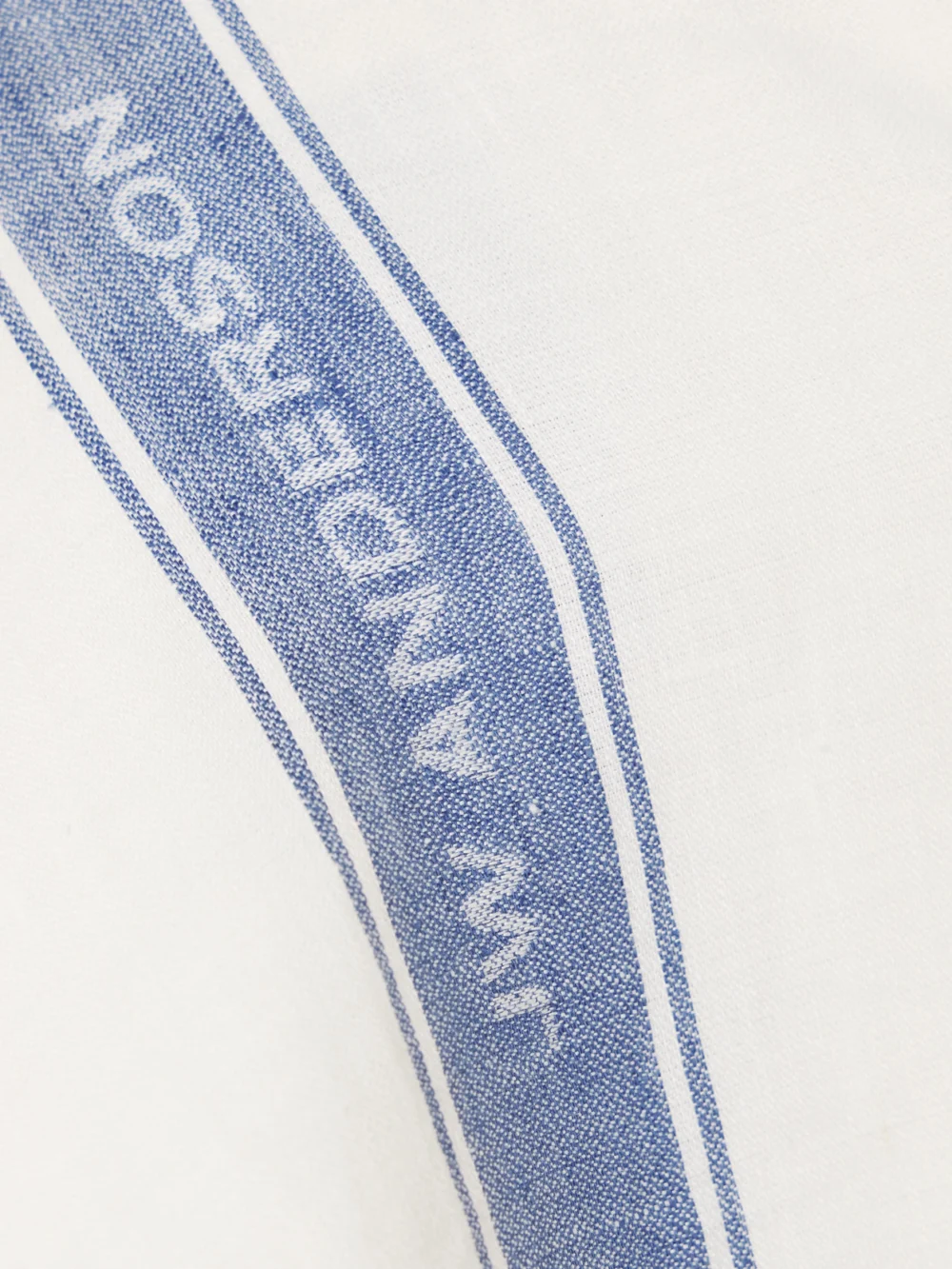 Close-up detail of the JW Anderson Cropped Linen-jacquard Shirt