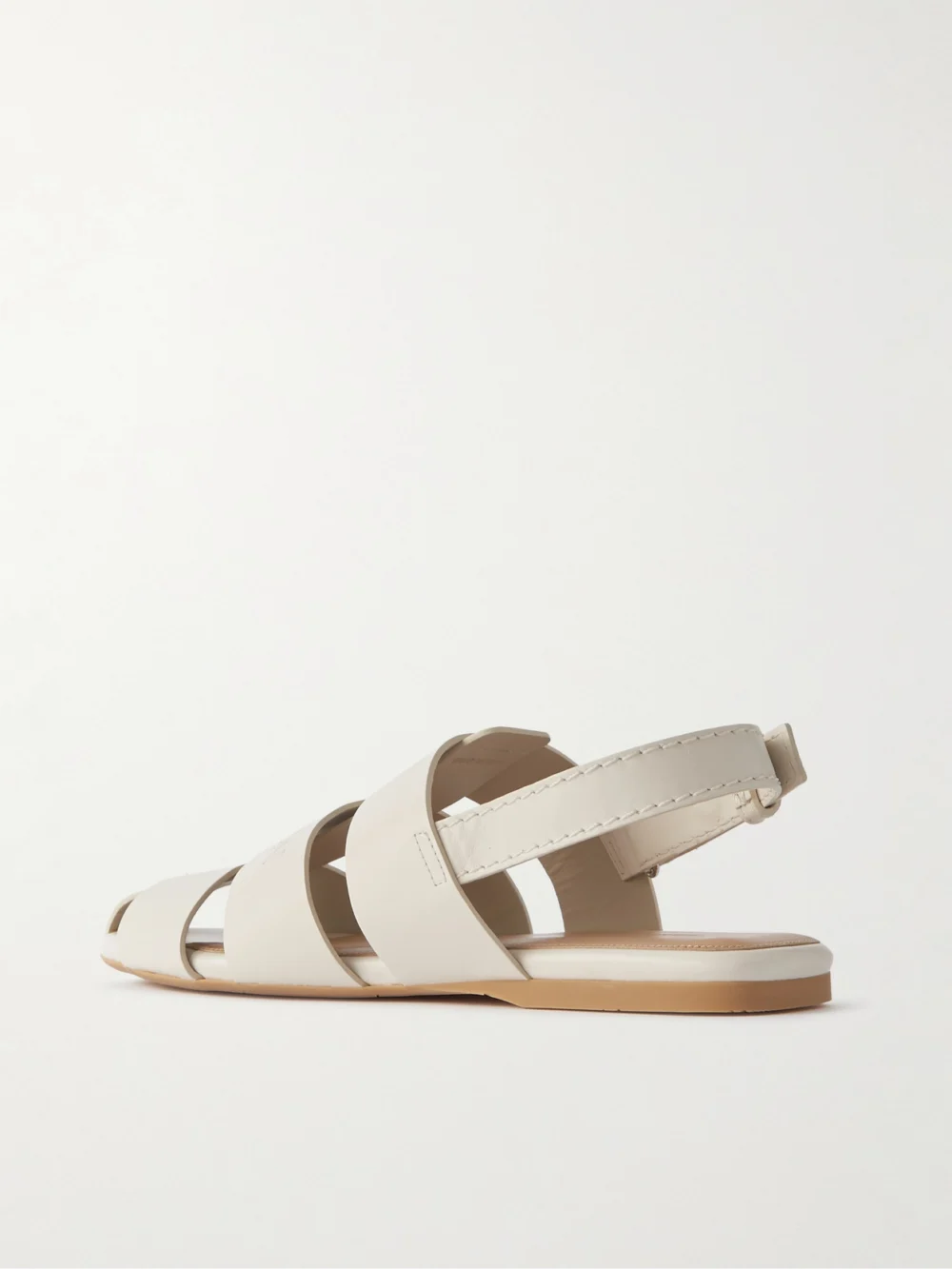Back view of the JW Anderson Fisherman Embossed Leather Sandals