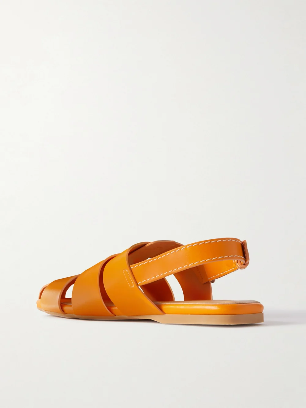 Back view of the JW Anderson Fisherman Embossed Leather Sandals