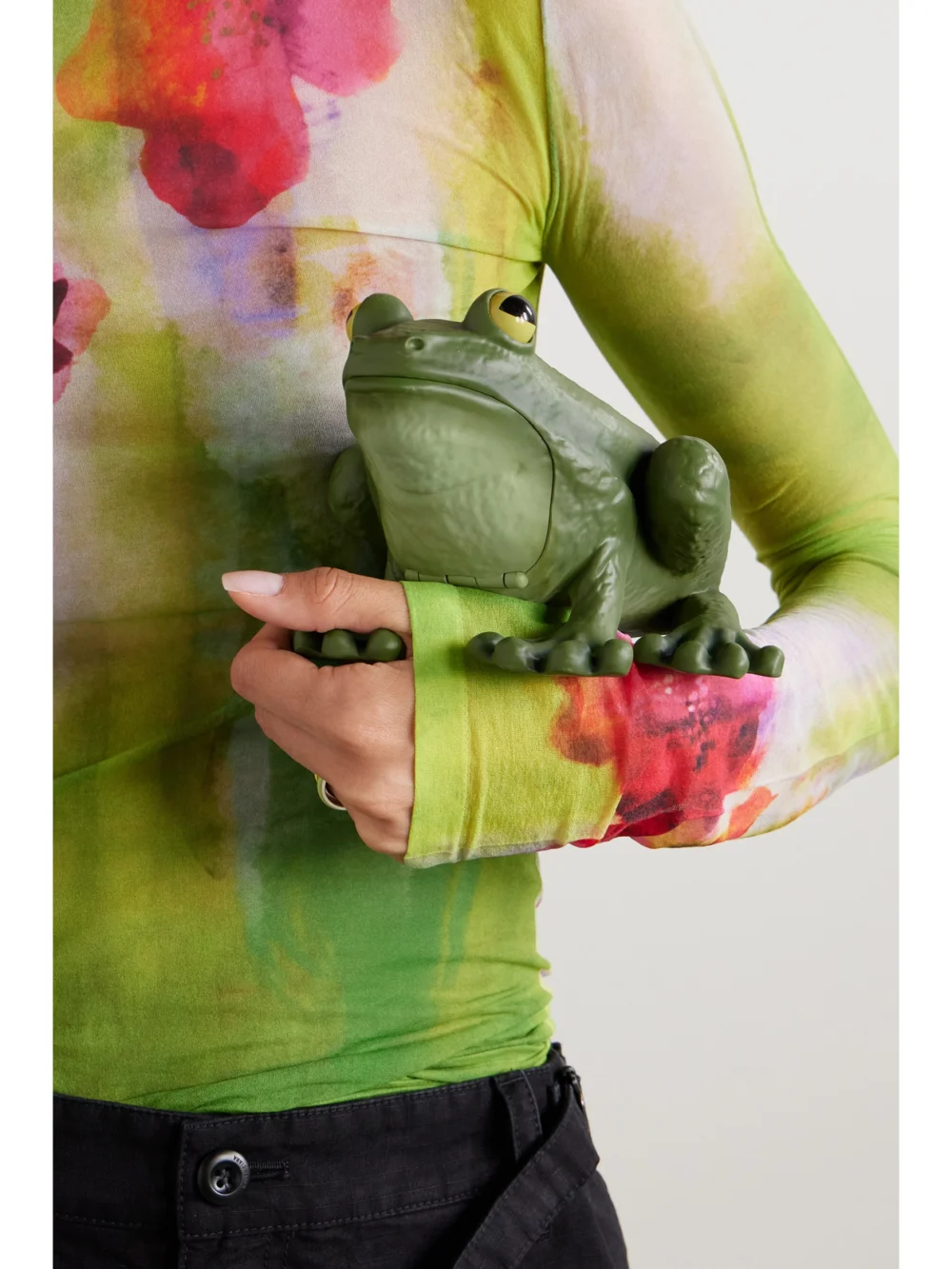 JW Anderson Frog Resin Clutch, styled view