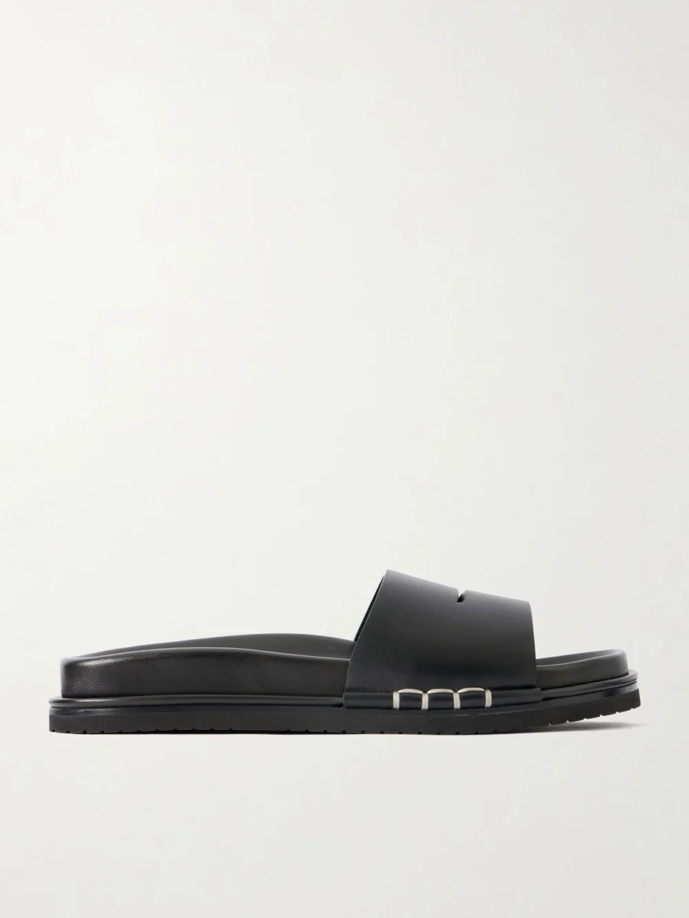 JW Anderson Fussbett Leather Slides in black