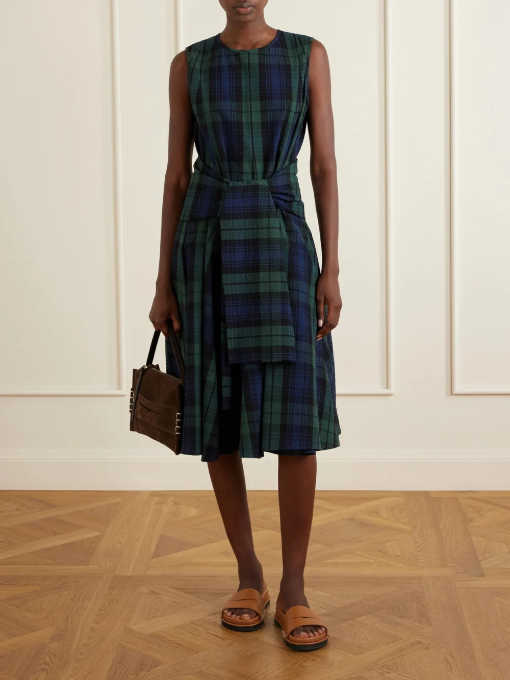 JW Anderson Fussbett Leather Slides, styled view