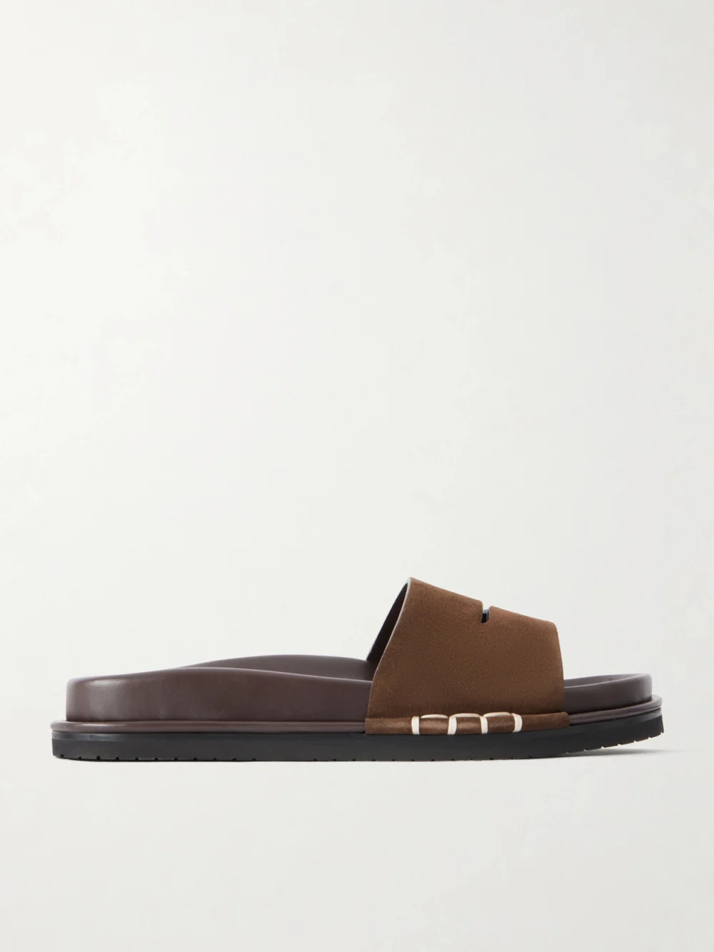 JW Anderson Fussbett Suede Slides in brown