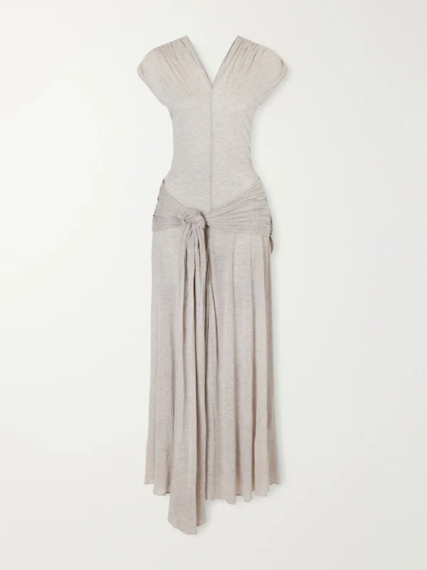 JW Anderson Knot-detail Modal and Cashmere-blend Maxi Dress