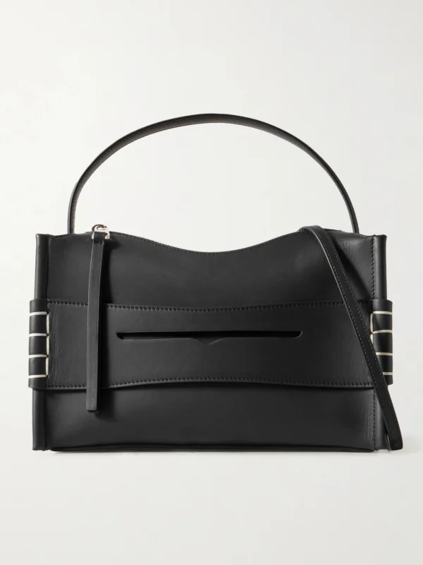 JW Anderson Loafer Embroidered Leather Shoulder Bag