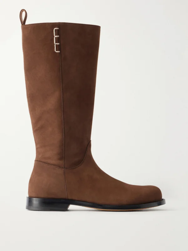 JW Anderson Loafer Nubuck Knee Boots