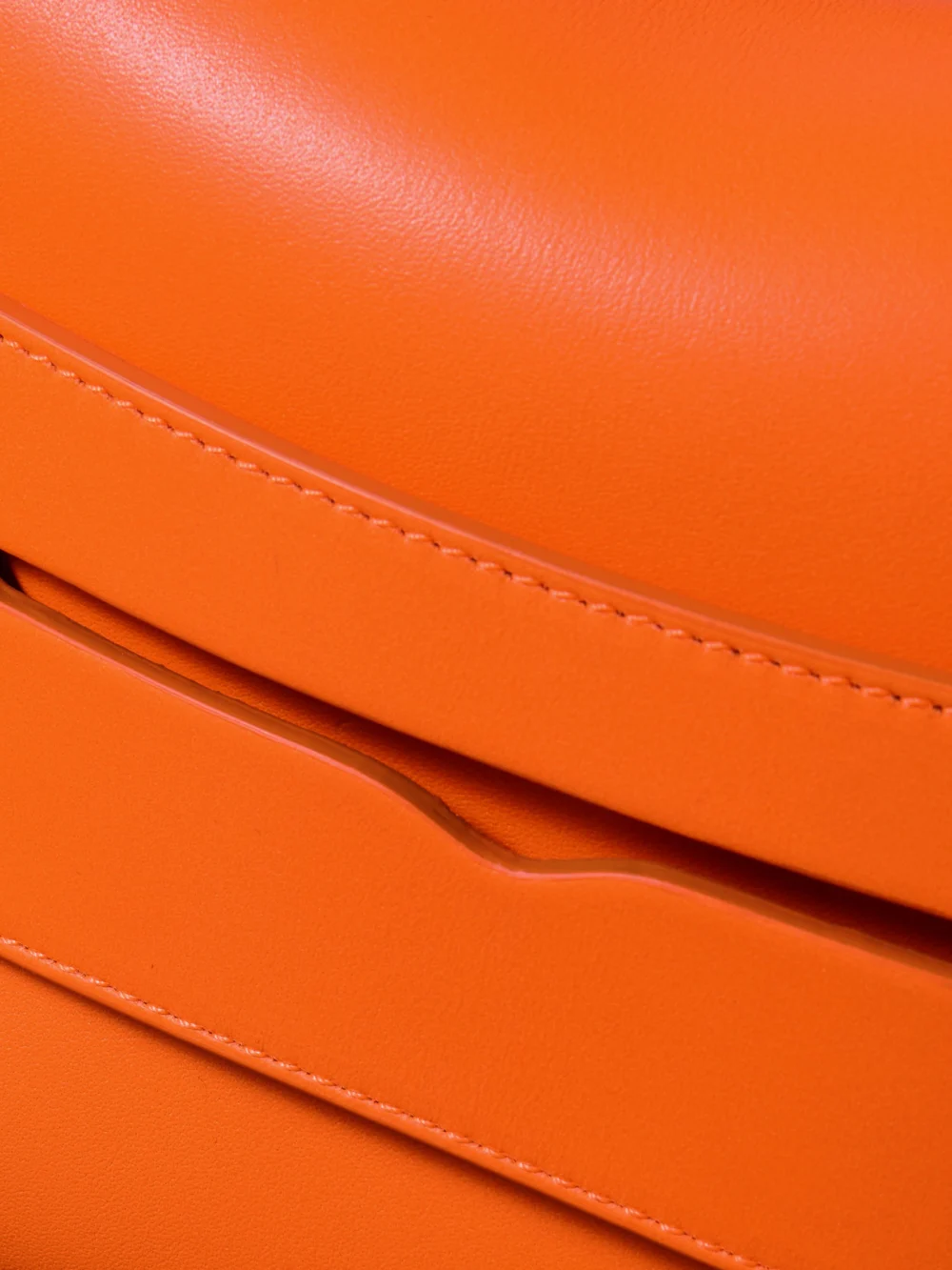 Close-up detail of the JW Anderson Loafer Small Leather Shoulder Bag