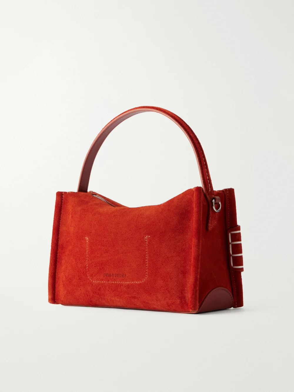 Back view of the JW Anderson Loafer Small Suede Shoulder Bag
