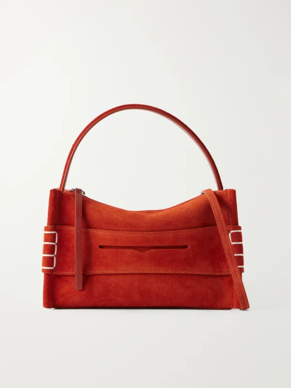 JW Anderson Loafer Small Suede Shoulder Bag