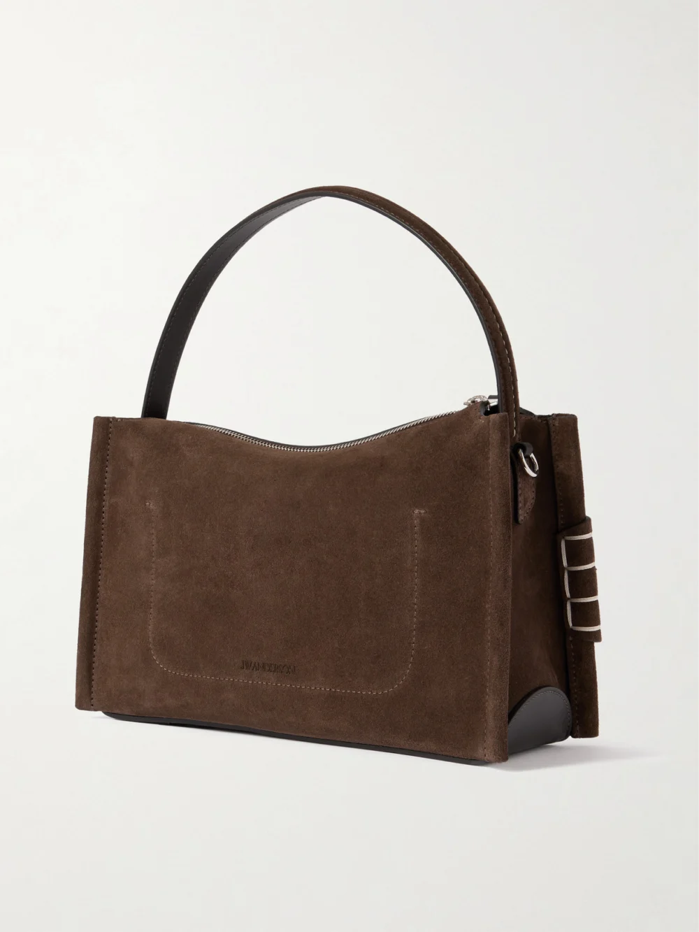 Back view of the JW Anderson Loafer Suede Shoulder Bag