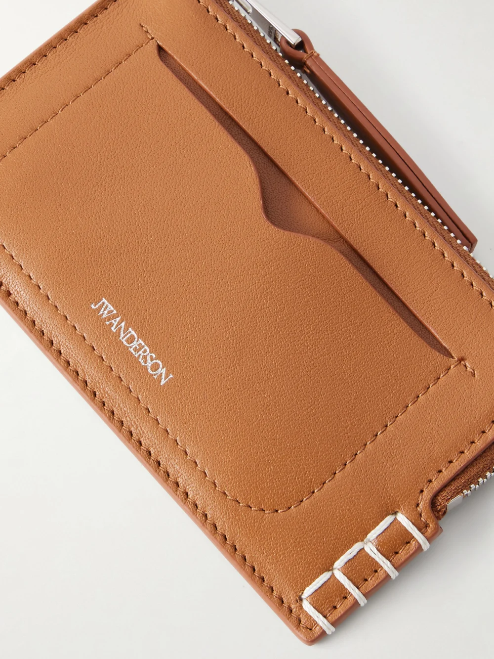 Back view of the JW Anderson Loafer Textured-leather Wallet