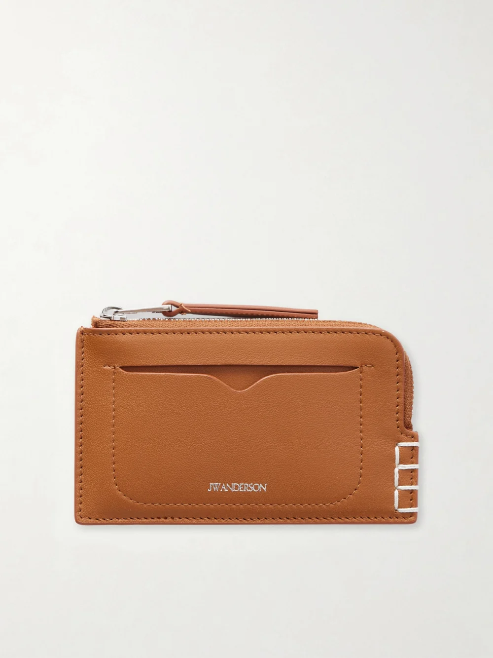 JW Anderson Loafer Textured-leather Wallet in tan