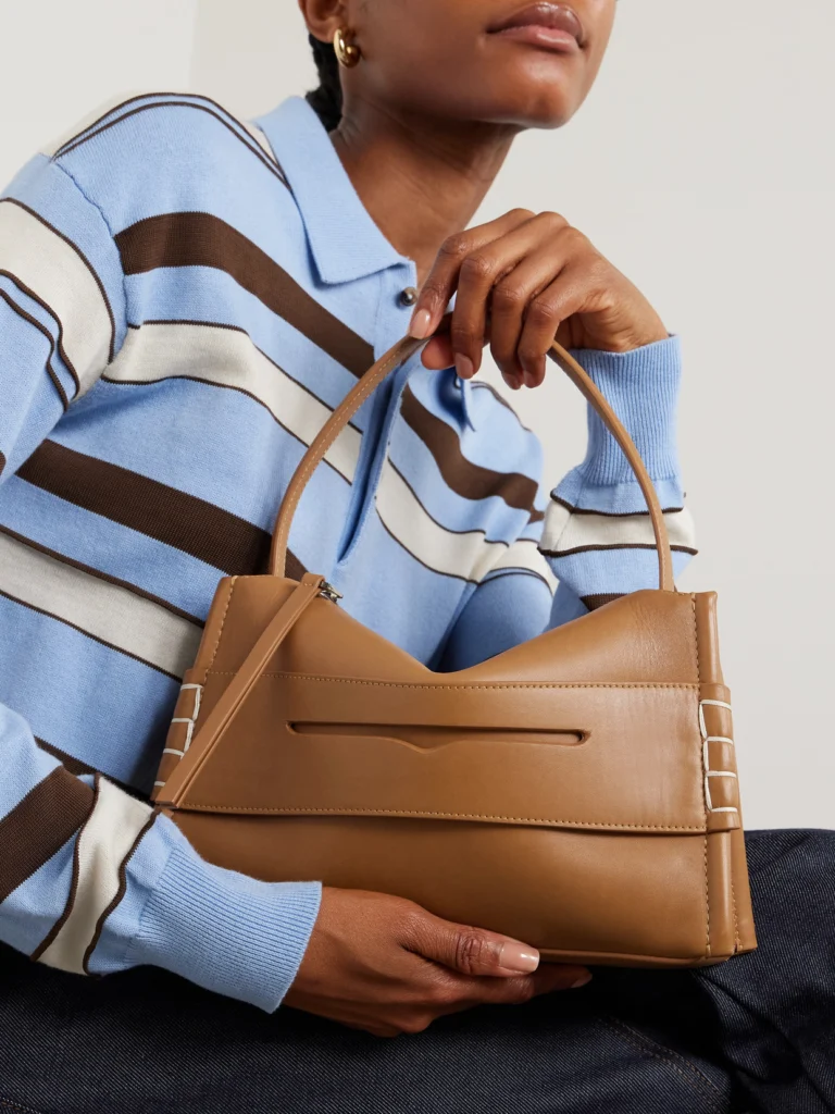 JW Anderson Loafer Whipstitched Leather Shoulder Bag
