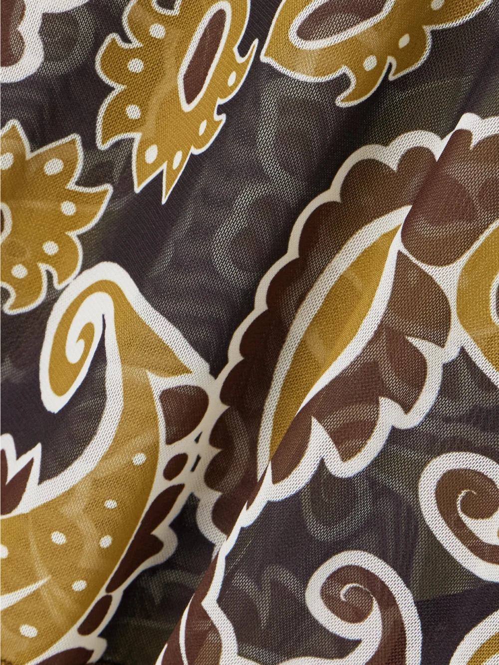 Close-up detail of the JW Anderson Paisley-print Stretch Recycled-mesh Top