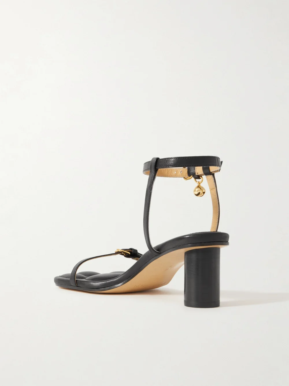 Back view of the JW Anderson Paw Embellished Leather Sandals