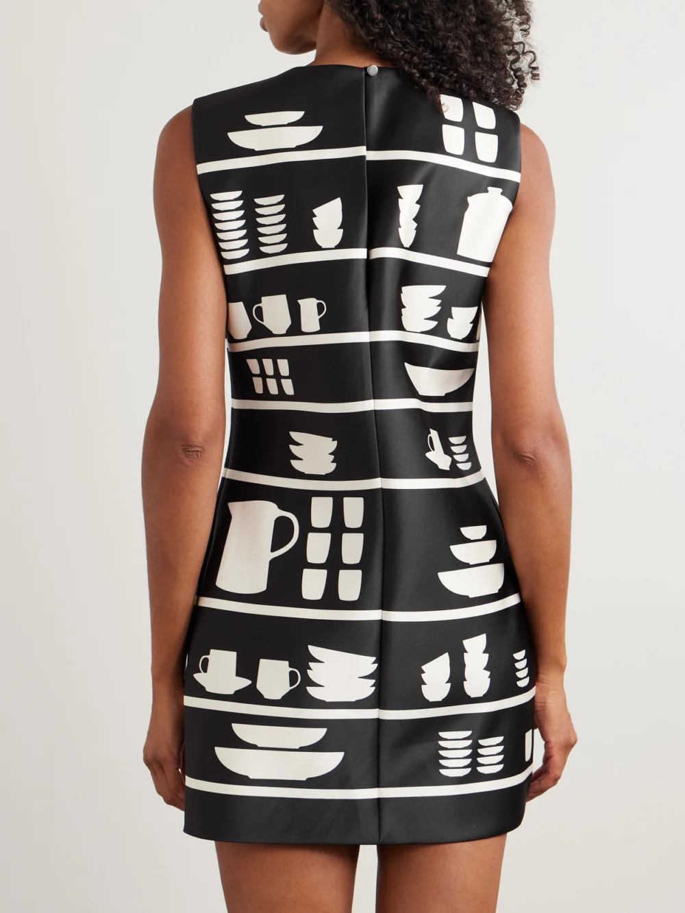Back view of the JW Anderson Printed Satin Mini Dress