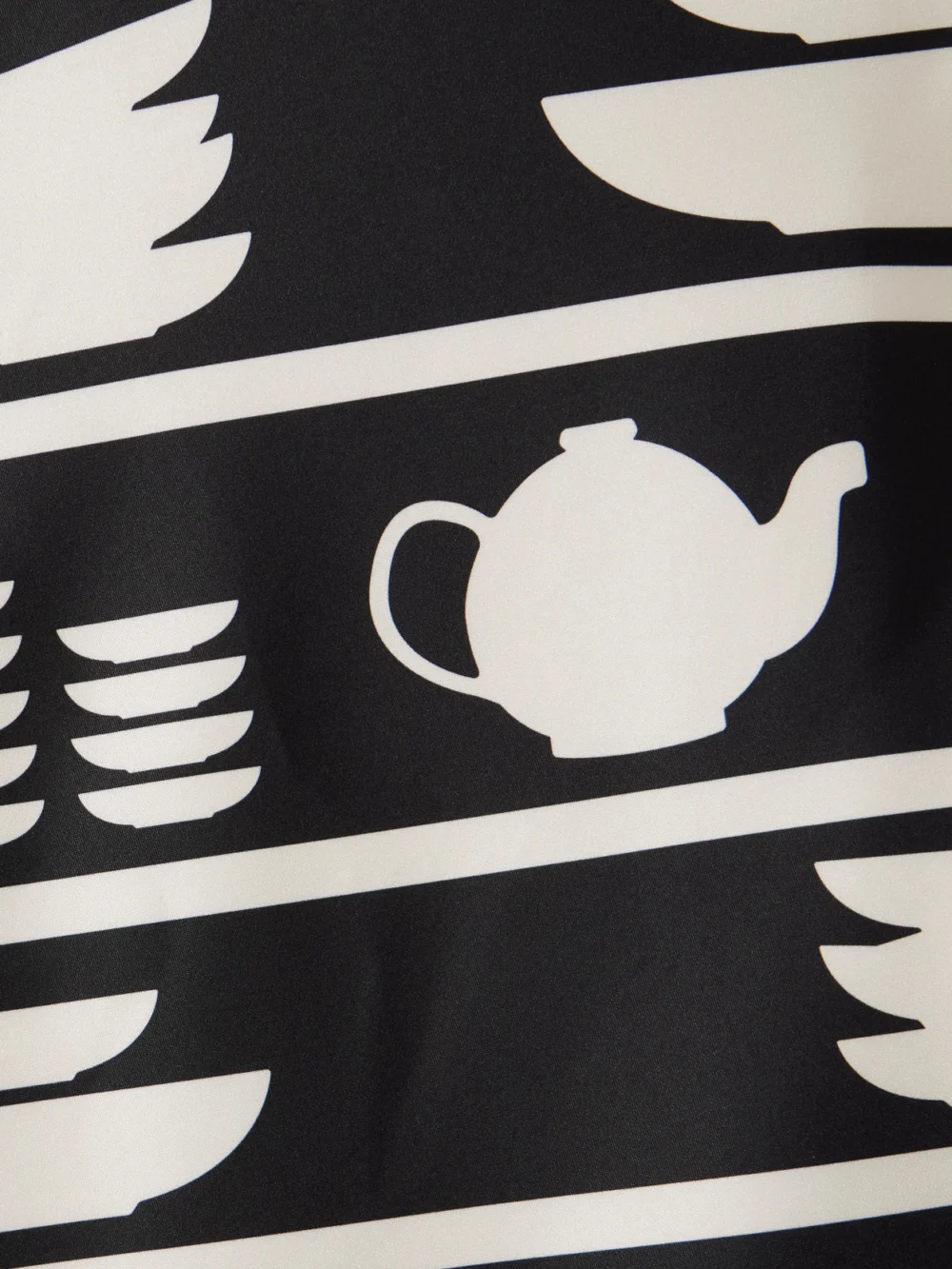 Close-up detail of the JW Anderson Printed Satin Mini Dress