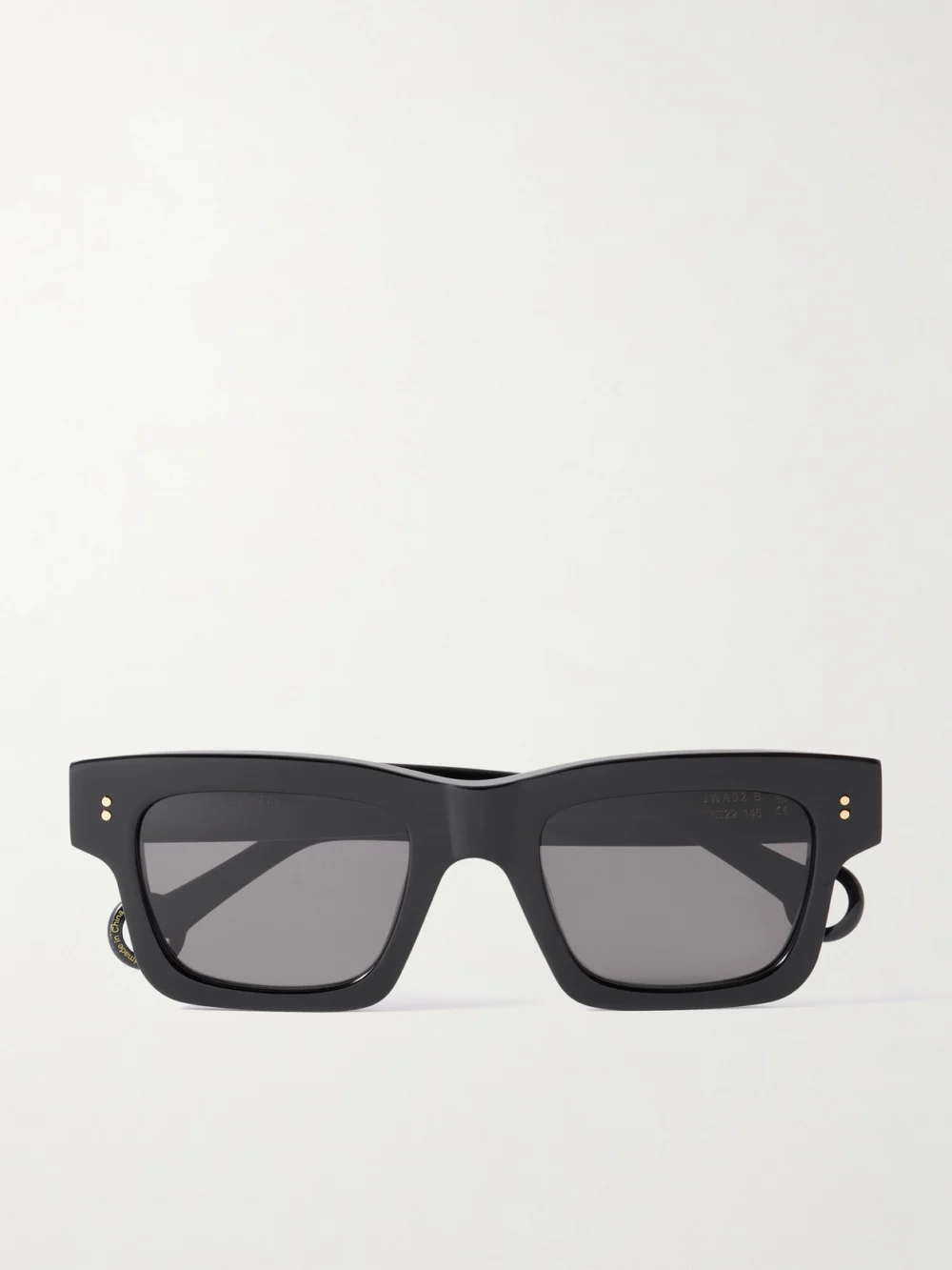 JW Anderson Rectangular-frame Acetate Sunglasses in black