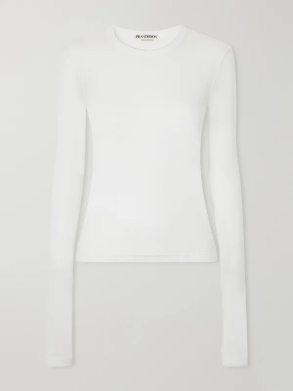 JW Anderson Ribbed Modal-jersey T-shirt
