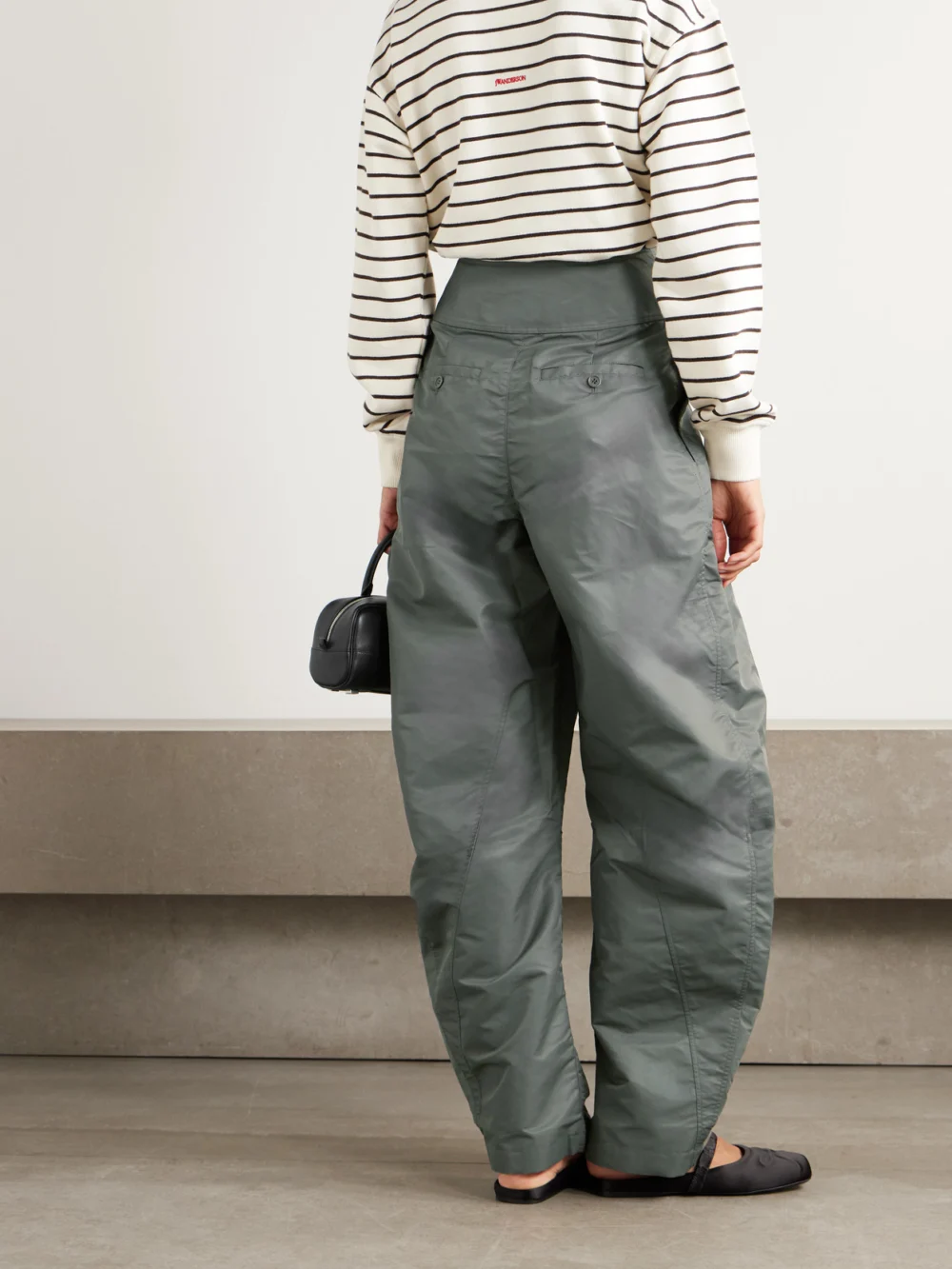Back view of the JW Anderson Shell Wide-leg Pants