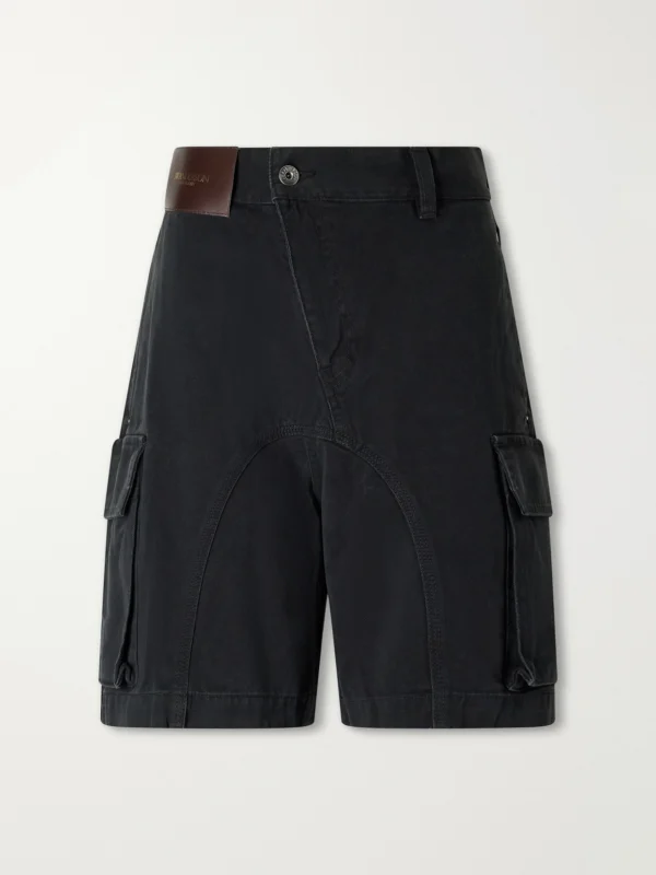 JW Anderson Twisted Patch Pocket Cotton-twill Shorts