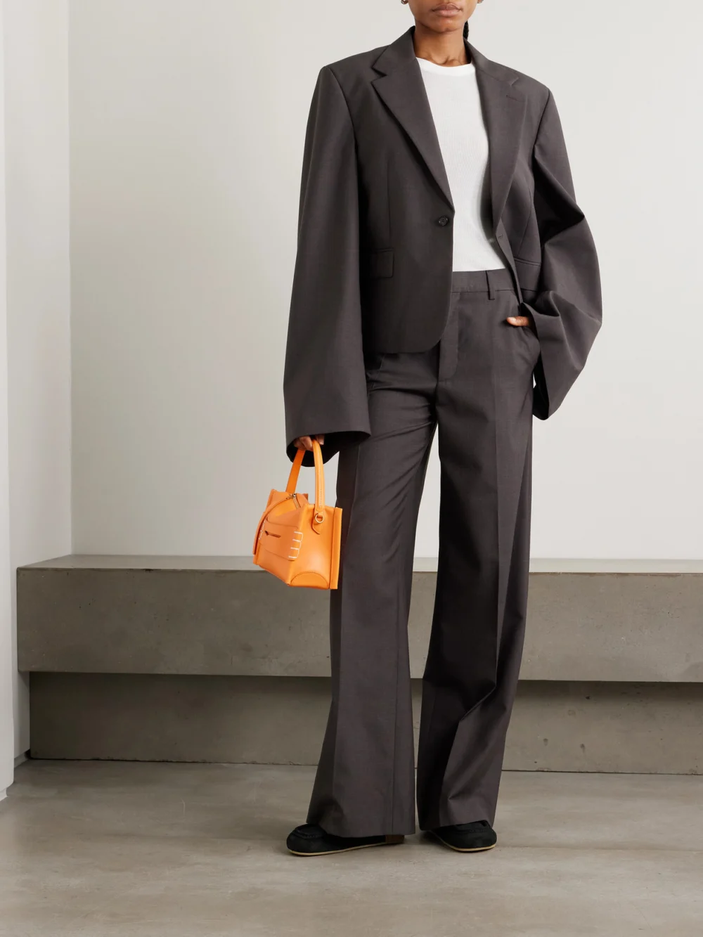 JW Anderson Wool-twill Blazer, worn by a model