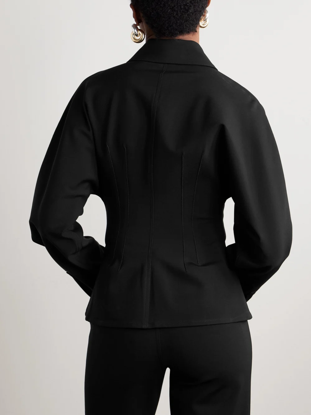 Back view of the Kallmeyer Agatha Crepe Shirt