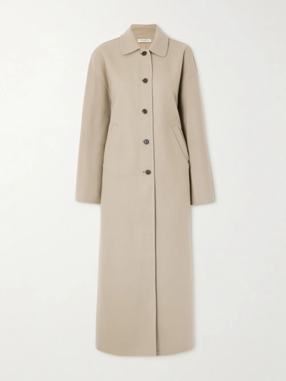 Kallmeyer Constance Herringbone Wool-blend Coat in taupe