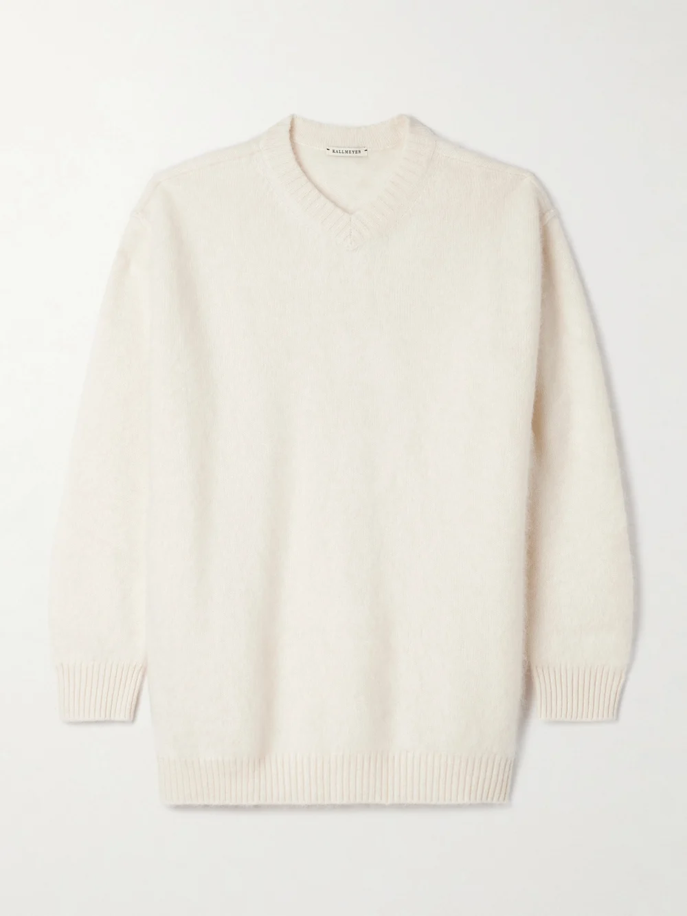 Kallmeyer Lena Brushed-cashmere Sweater in ivory