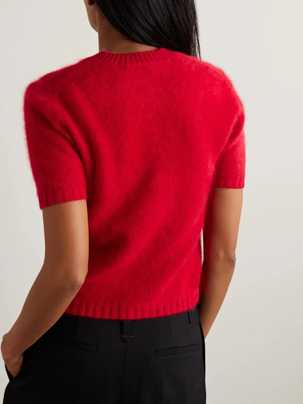 Back view of the Kallmeyer Veda Brushed-cashmere Sweater
