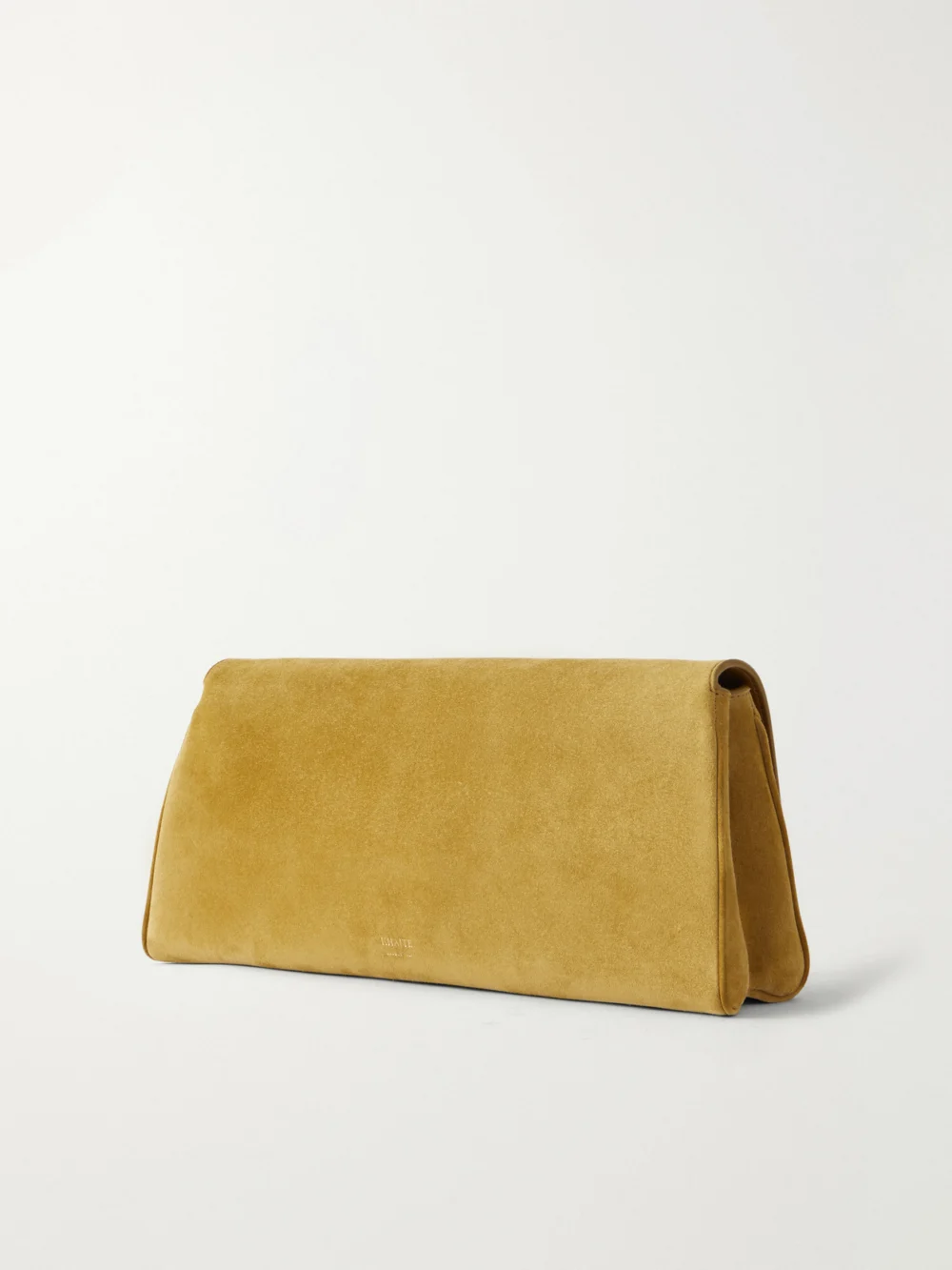 Back view of the Khaite Audrey Suede Clutch