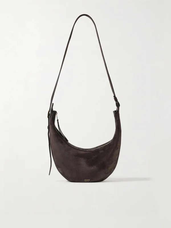 Khaite Augustina Small Suede Shoulder Bag