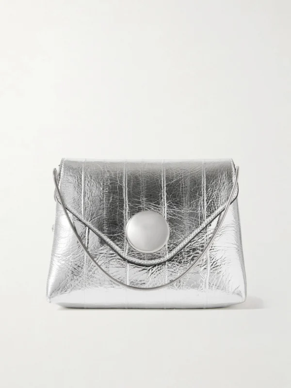 Khaite Bobbi Metallic Eel Shoulder Bag