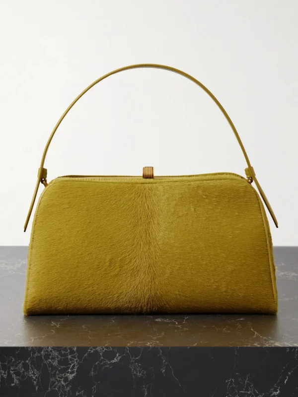 Khaite Cate Leather-trimmed Calf Hair Tote