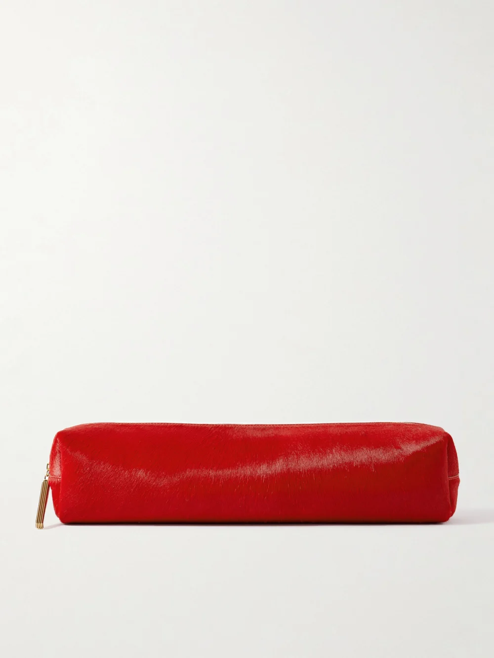 Khaite Kye Calf Hair Clutch in red