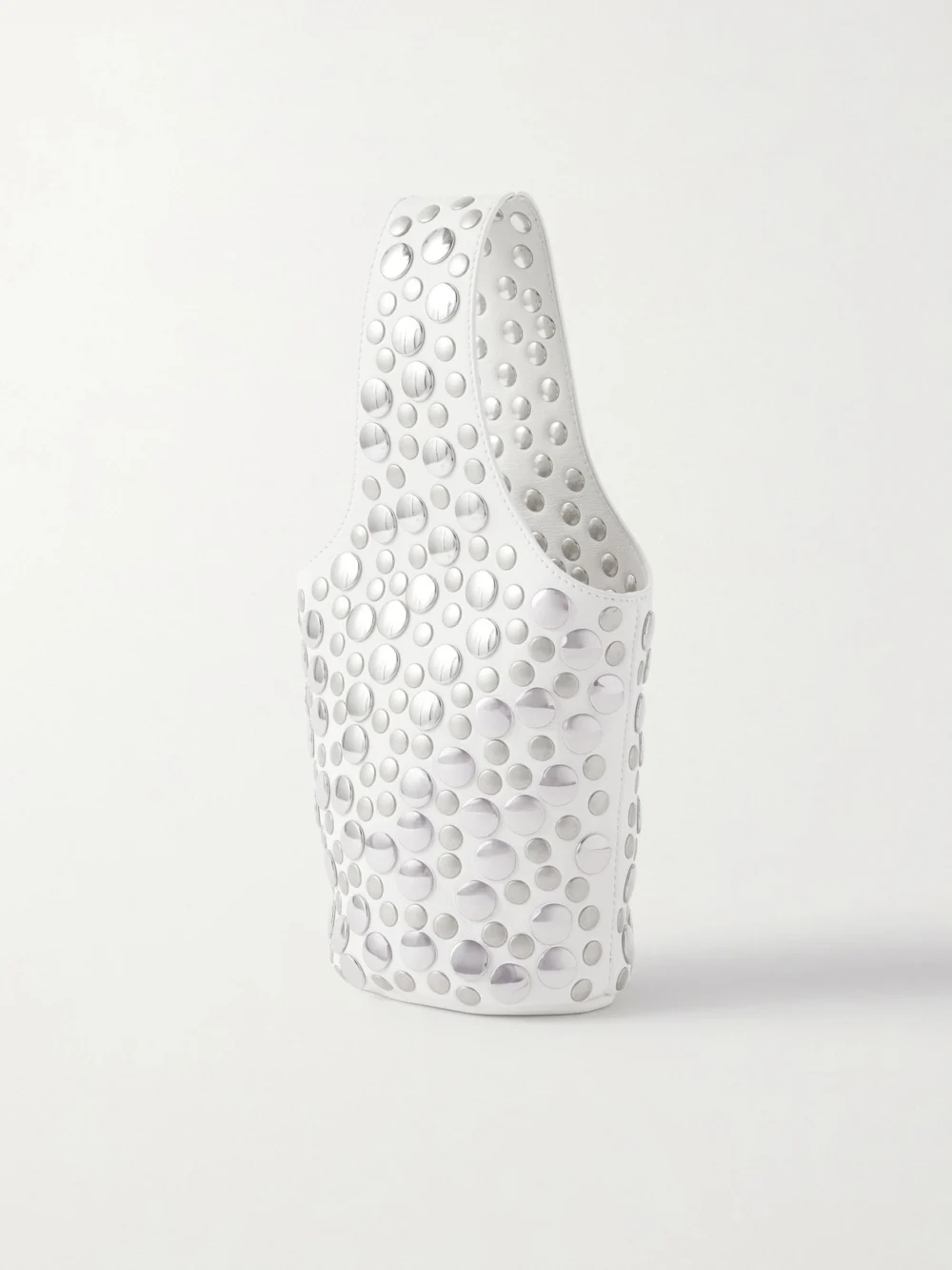 Back view of the Khaite Livia Small Studded Leather Tote