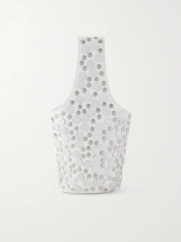 Khaite Livia Small Studded Leather Tote