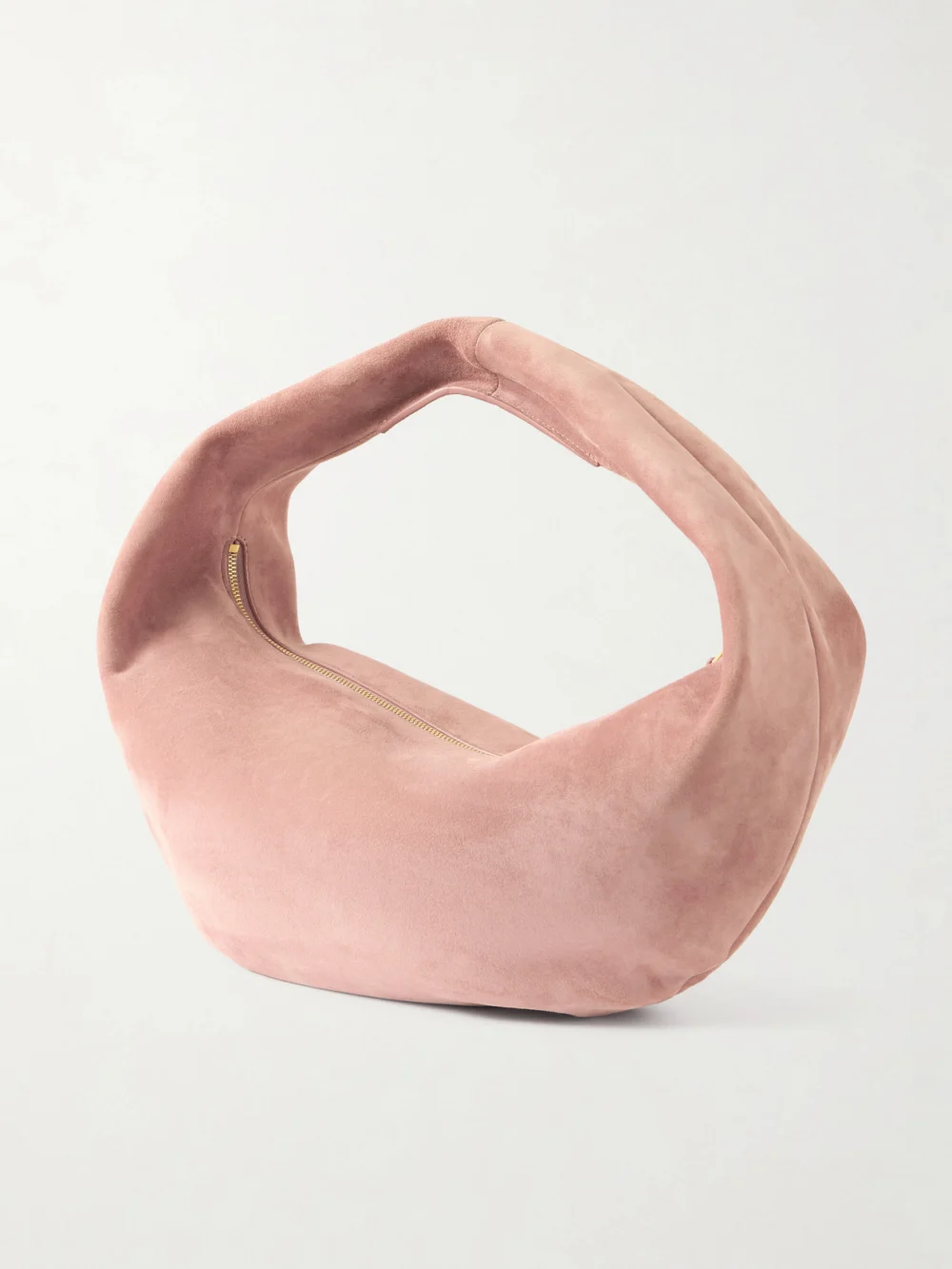 Back view of the Khaite Olivia Medium Suede Tote