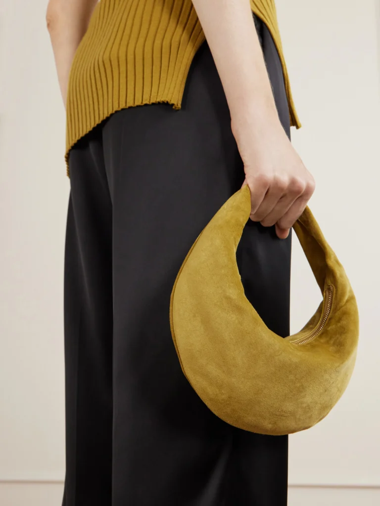 Khaite Olivia Mini Suede Top-handle Bag