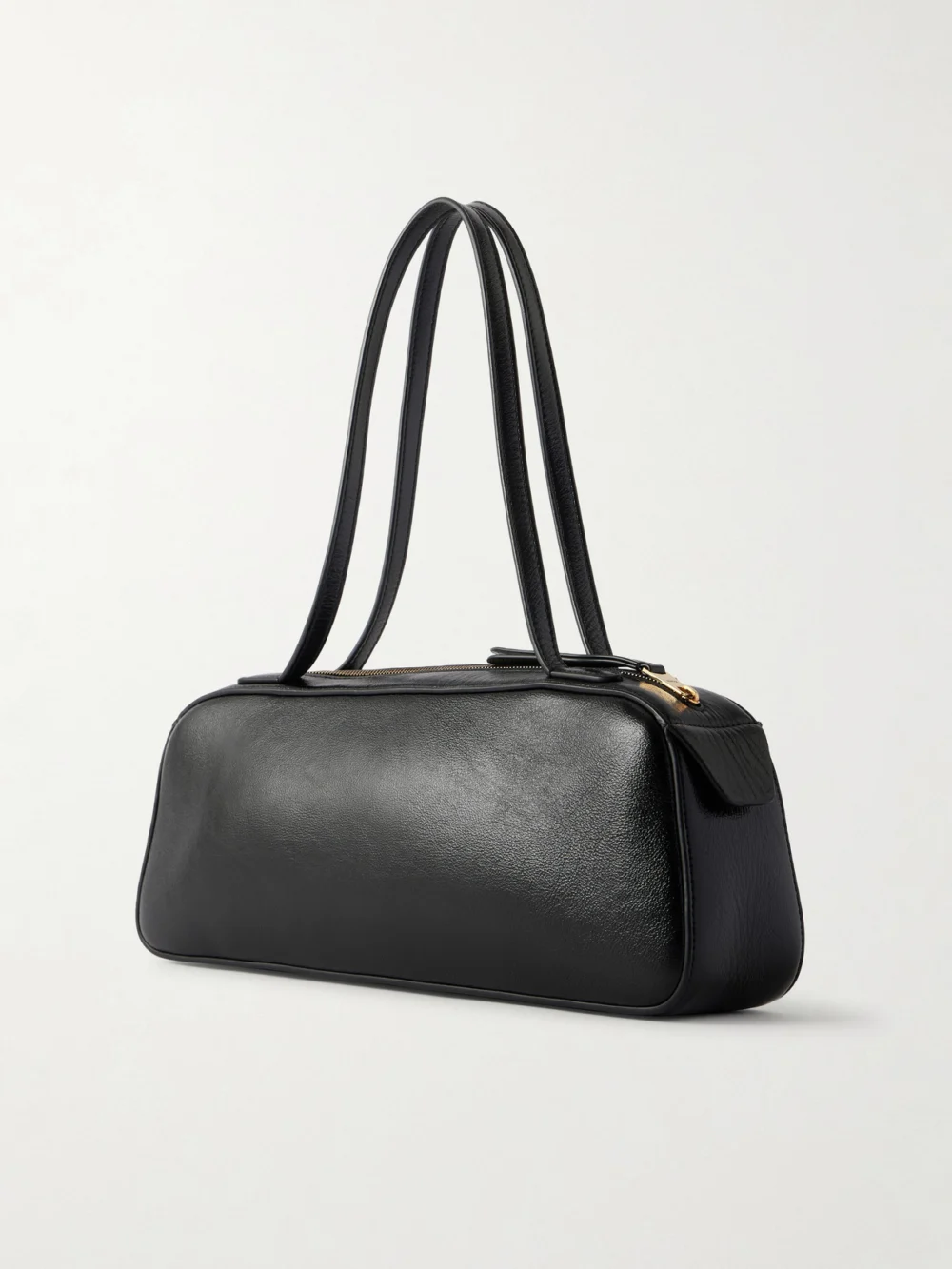 Back view of the Khaite Simona Glossed-leather Shoulder Bag
